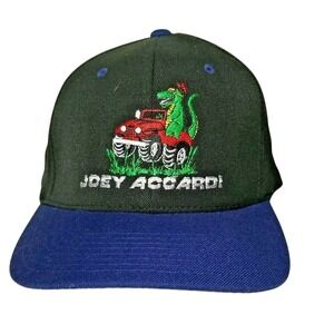 Yupoong Flex Fit Wool Blend Ballcap Hat‎ Black Blue Joey Accardi One Size NWT